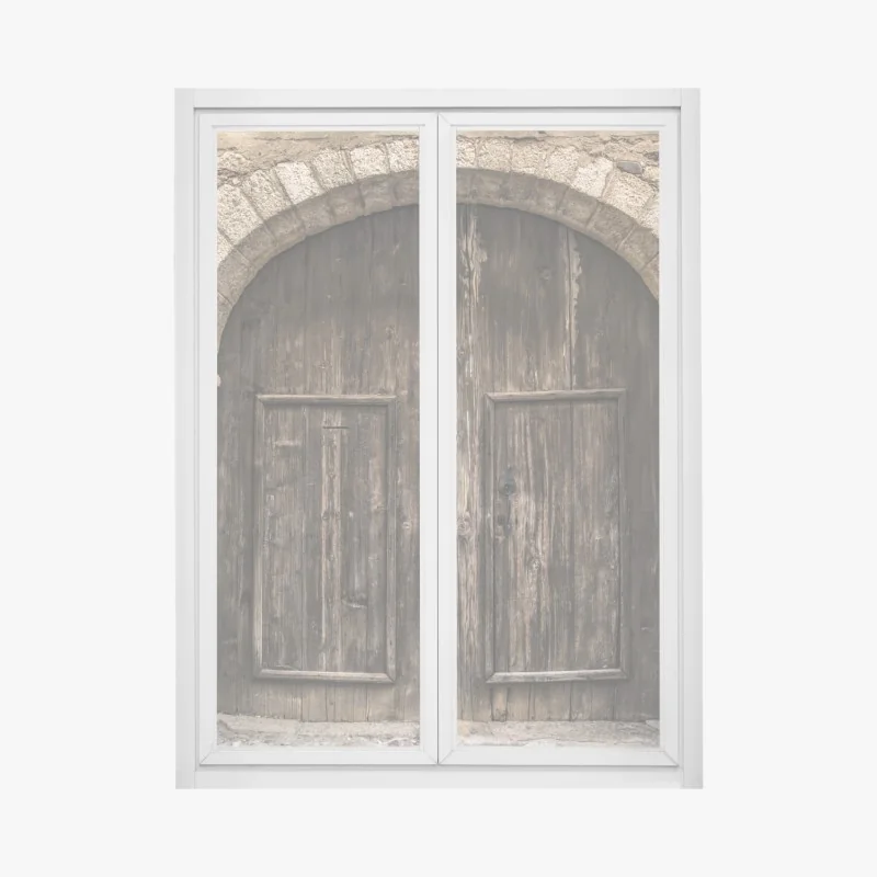 Fensteraufkleber morgendlicher lichtglanz über Hallstatt am see – Wallnifity®