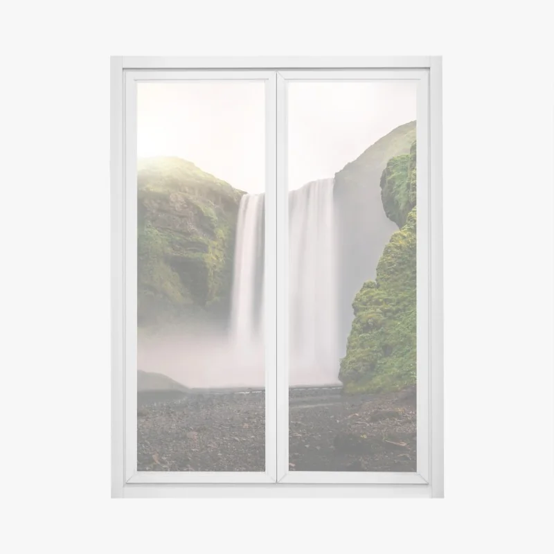 Fensteraufkleber tropischer strand auf Mahé – Wallnifity®