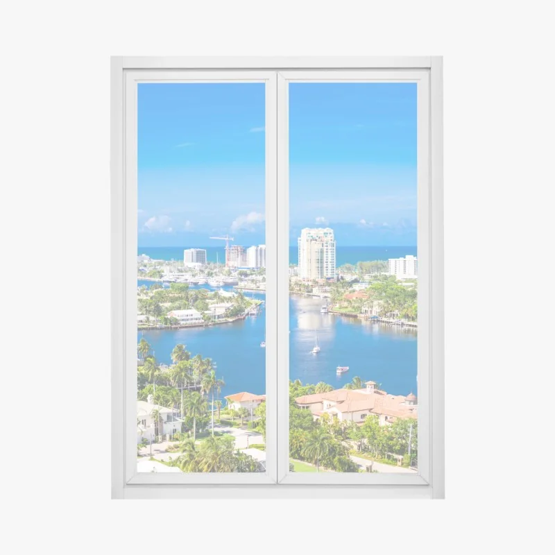 Fensteraufkleber steg zum meer – Wallnifity®