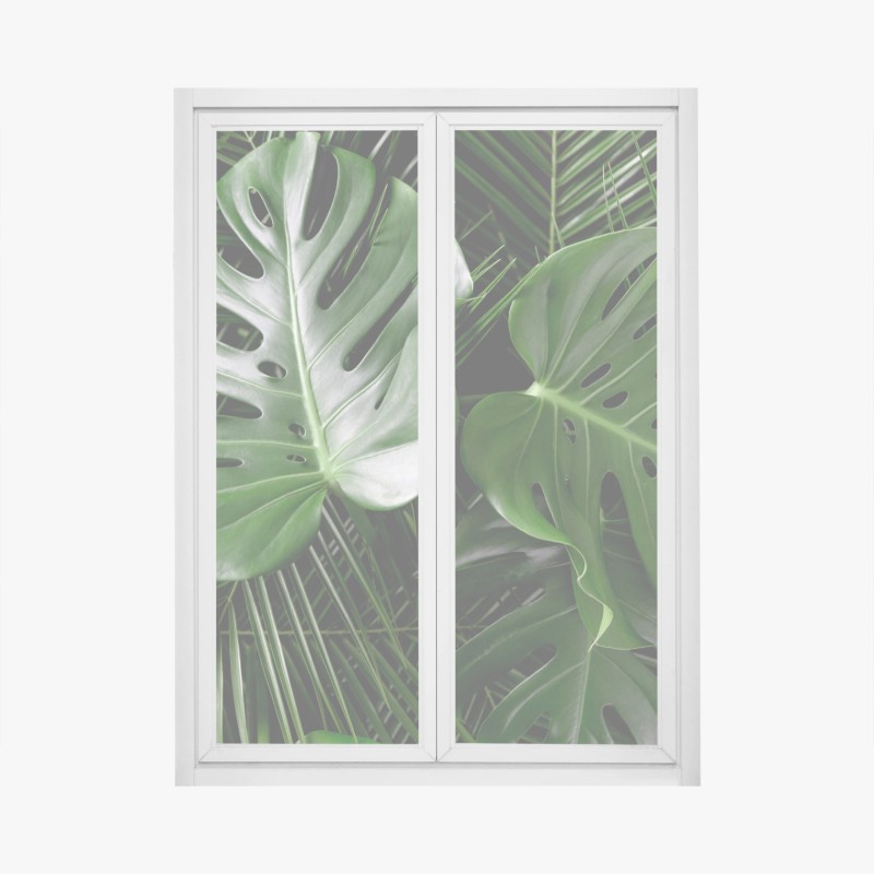 Fensteraufkleber friedlicher waldpfad – Wallnifity®