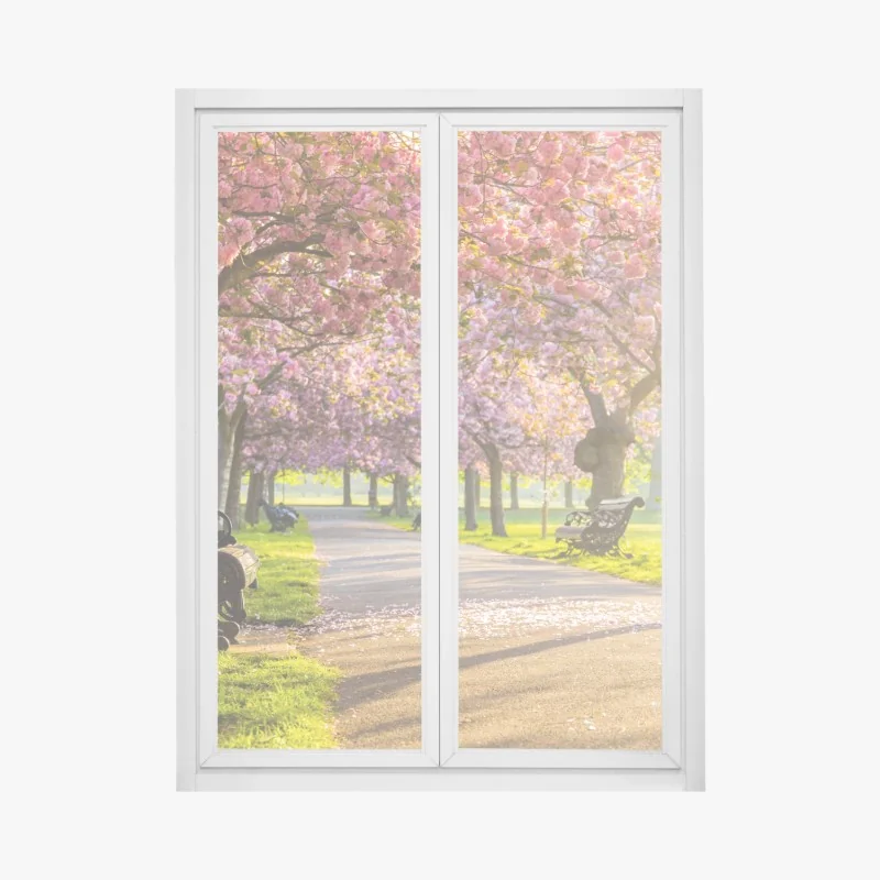 Fensteraufkleber zarte pastellblumen in aquarell – Wallnifity®