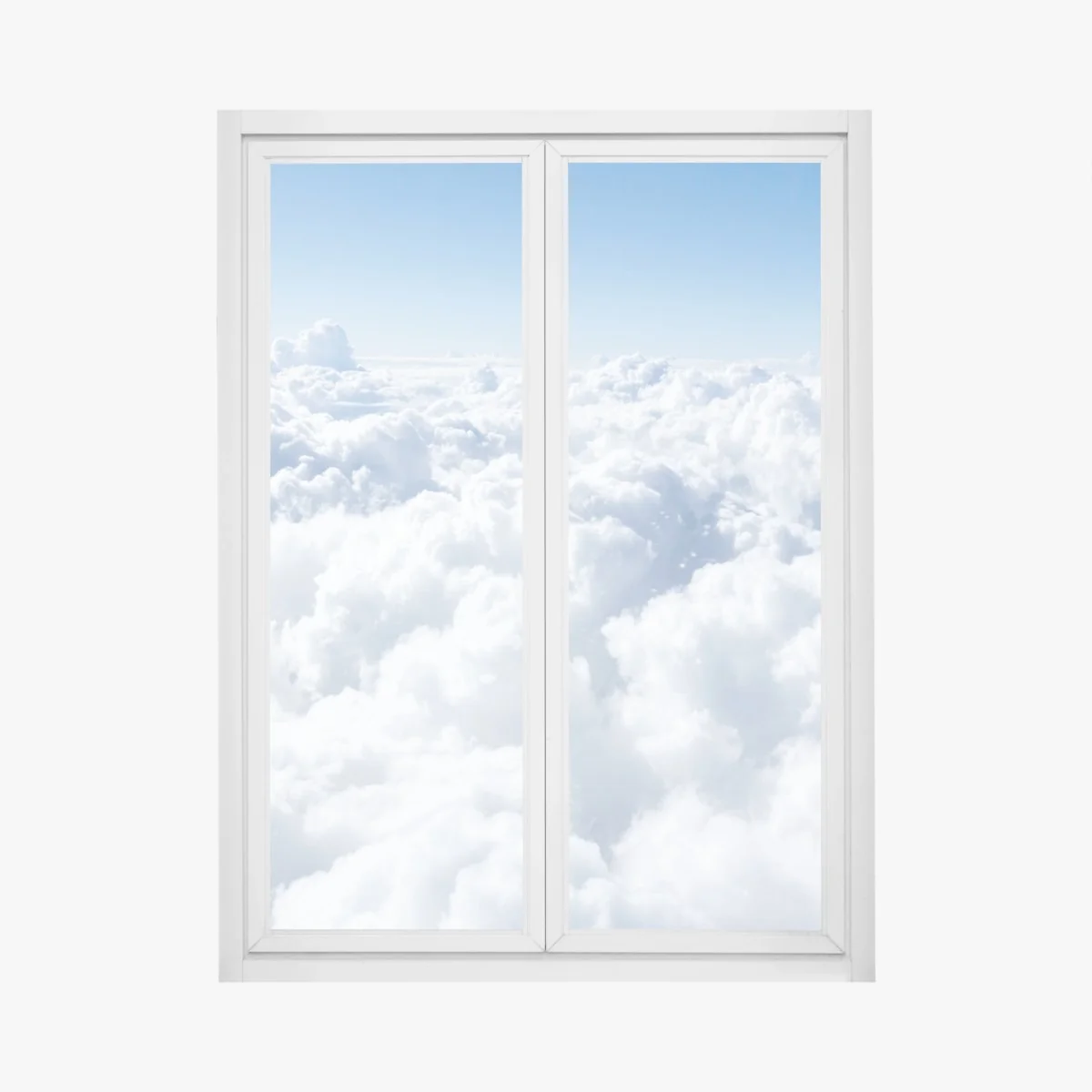 Fensteraufkleber ruhige wolkenlandschaft aus der luft – Wallnifity® Fensteraufkleber ruhige wolkenlandschaft aus der luft – Wallnifity®