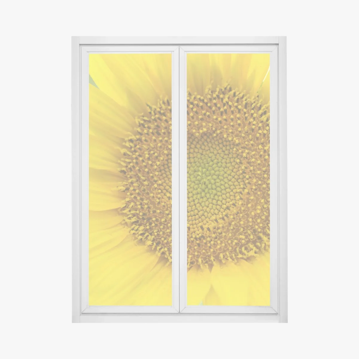 Fensteraufkleber leuchtende nahaufnahme sonnenblume – Wallnifity® Fensteraufkleber leuchtende nahaufnahme sonnenblume – Wallnifity®