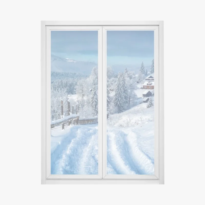 Fensteraufkleber blaue und goldene abstrakte blasen – Wallnifity®