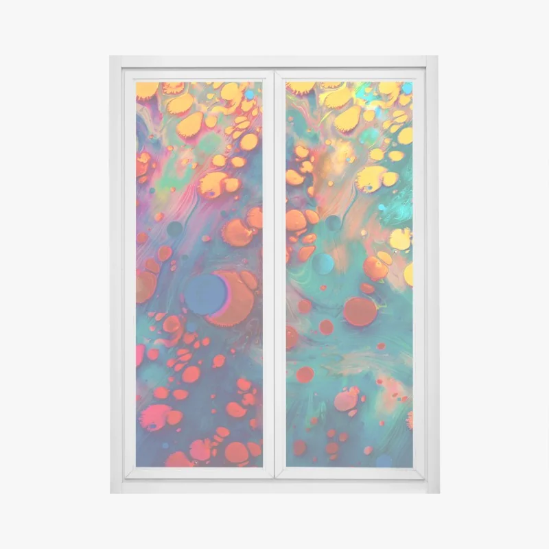 Fensteraufkleber nebliger wald im morgengrauen – Wallnifity®