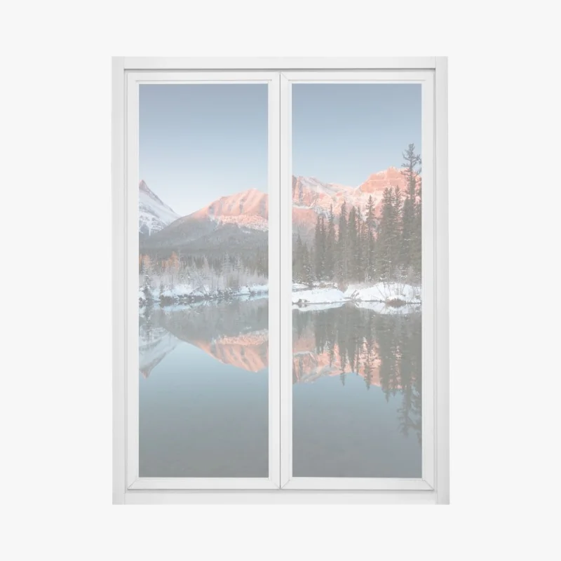 Fensteraufkleber pastellfarbenes geometrisches muster mit halbkreisen – Wallnifity®