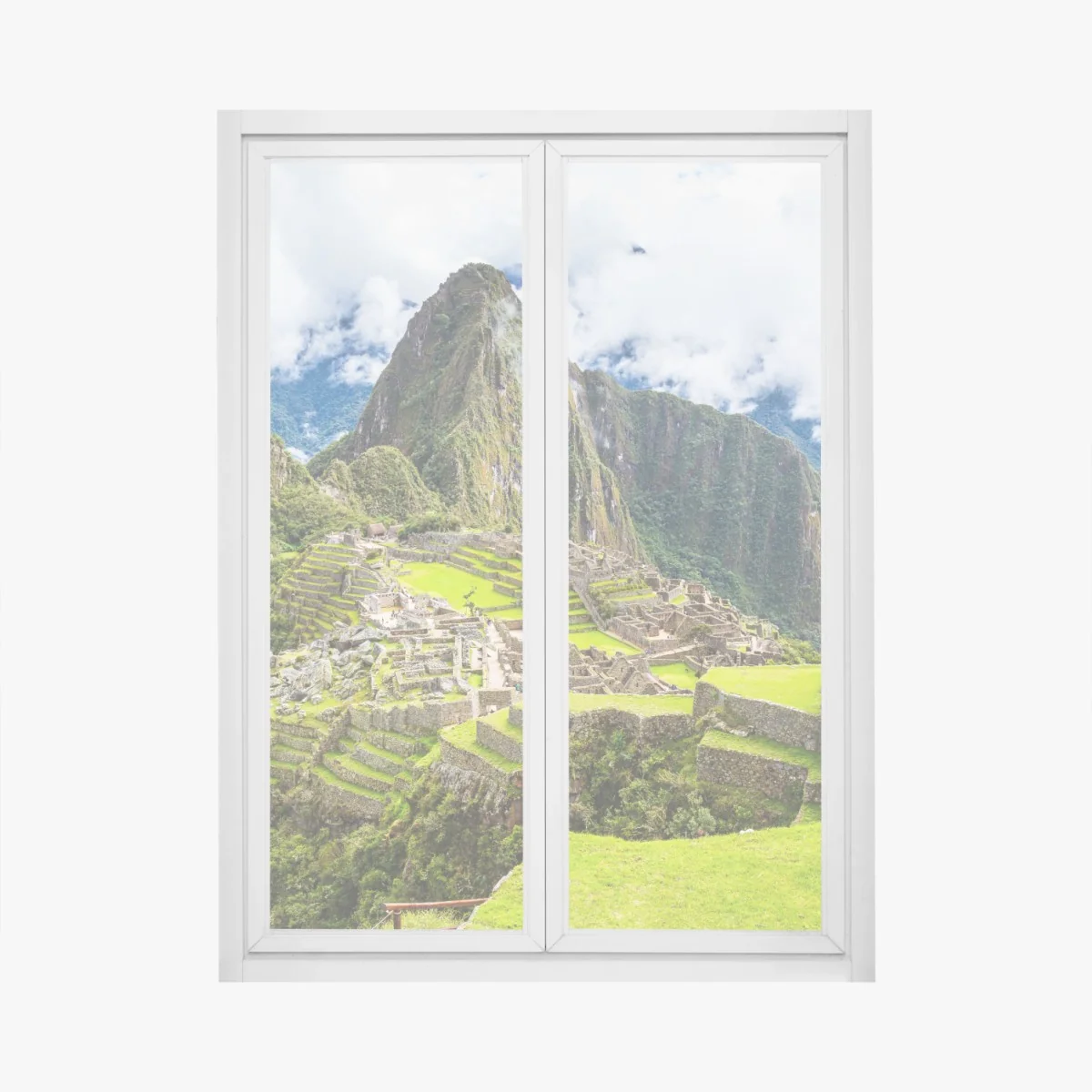 Fensteraufkleber Machu Picchu antike bergterrassen – Wallnifity®