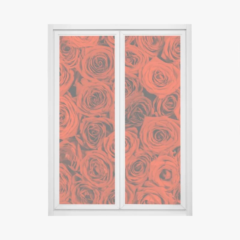 Fensteraufkleber eukalyptus aquarell botanisches muster auf dunklem hintergrund – Wallnifity®