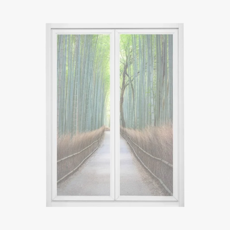 Fensteraufkleber tropisches kakadu-blumenmuster – Wallnifity®