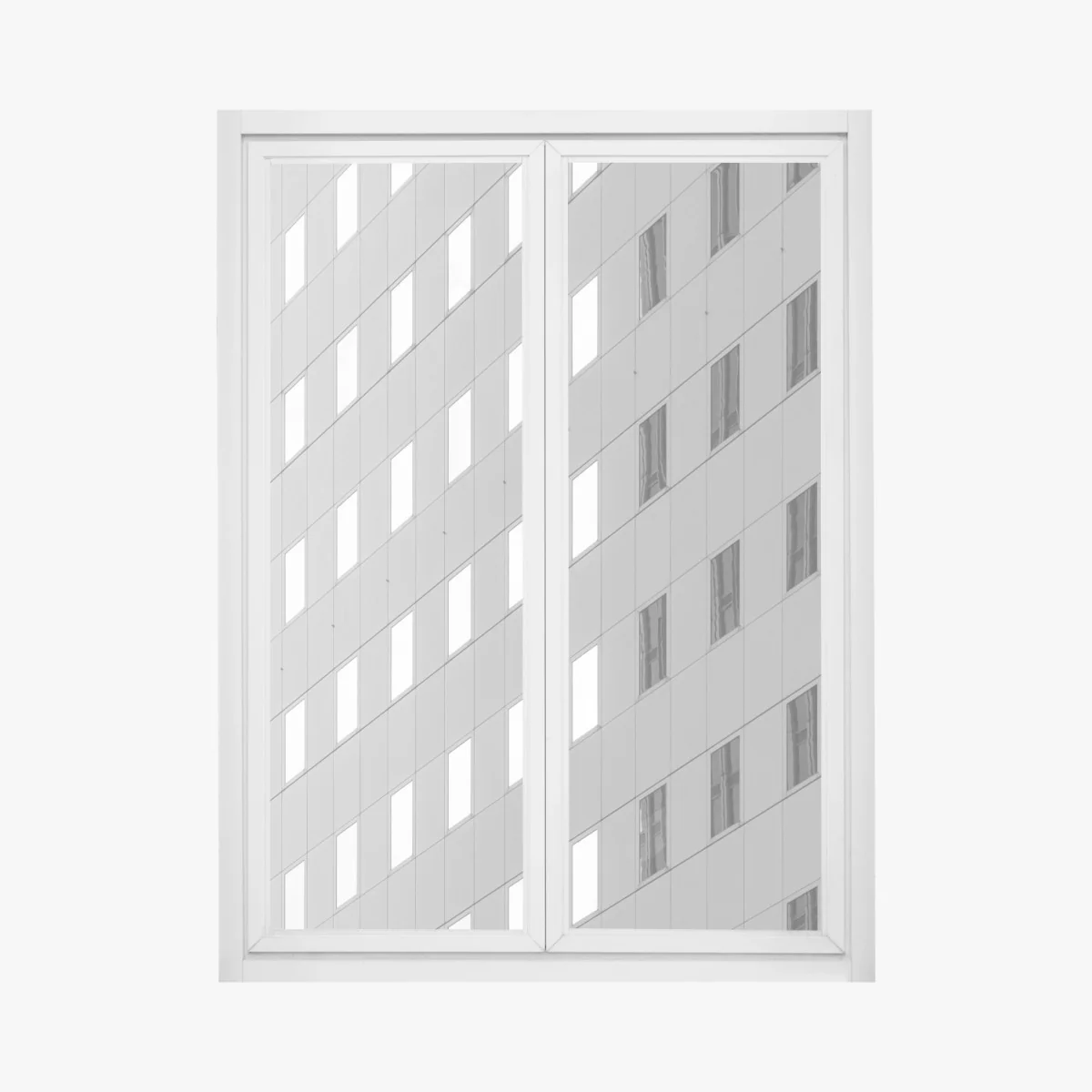 Fensteraufkleber minimalistische fassadenstruktur mit geometrischem muster – Wallnifity® Fensteraufkleber minimalistische fassadenstruktur mit geometrischem muster – Wallnifity®