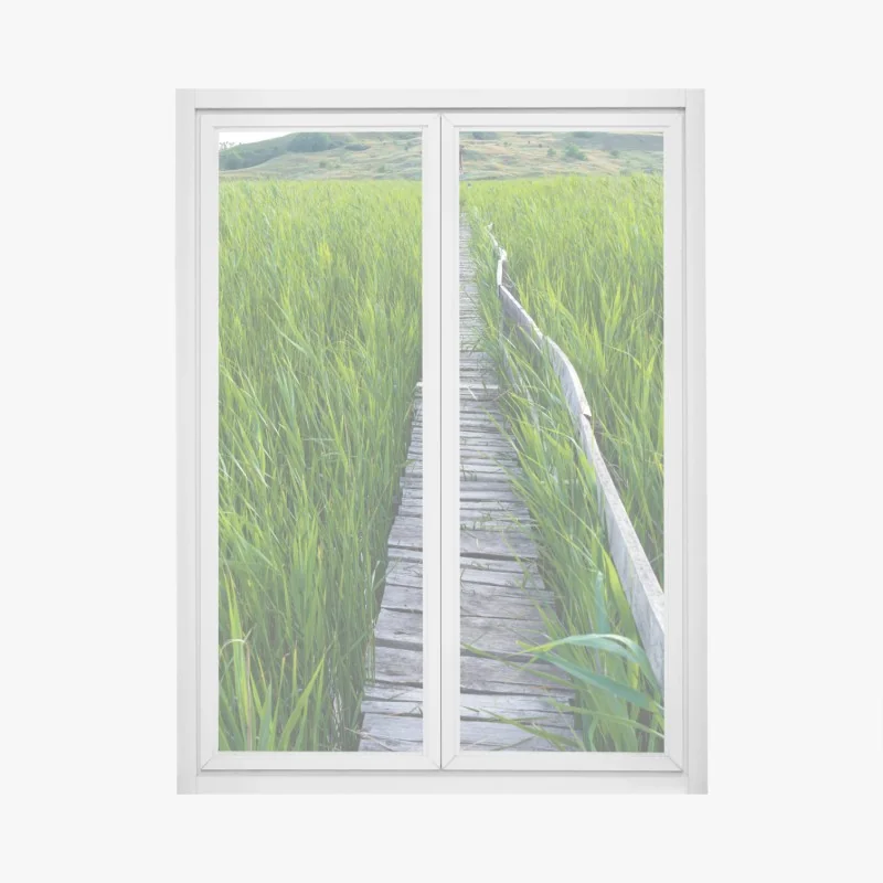 Fensteraufkleber gespiegeltes Vestrahorn bei Stokksnes, Island – Wallnifity®