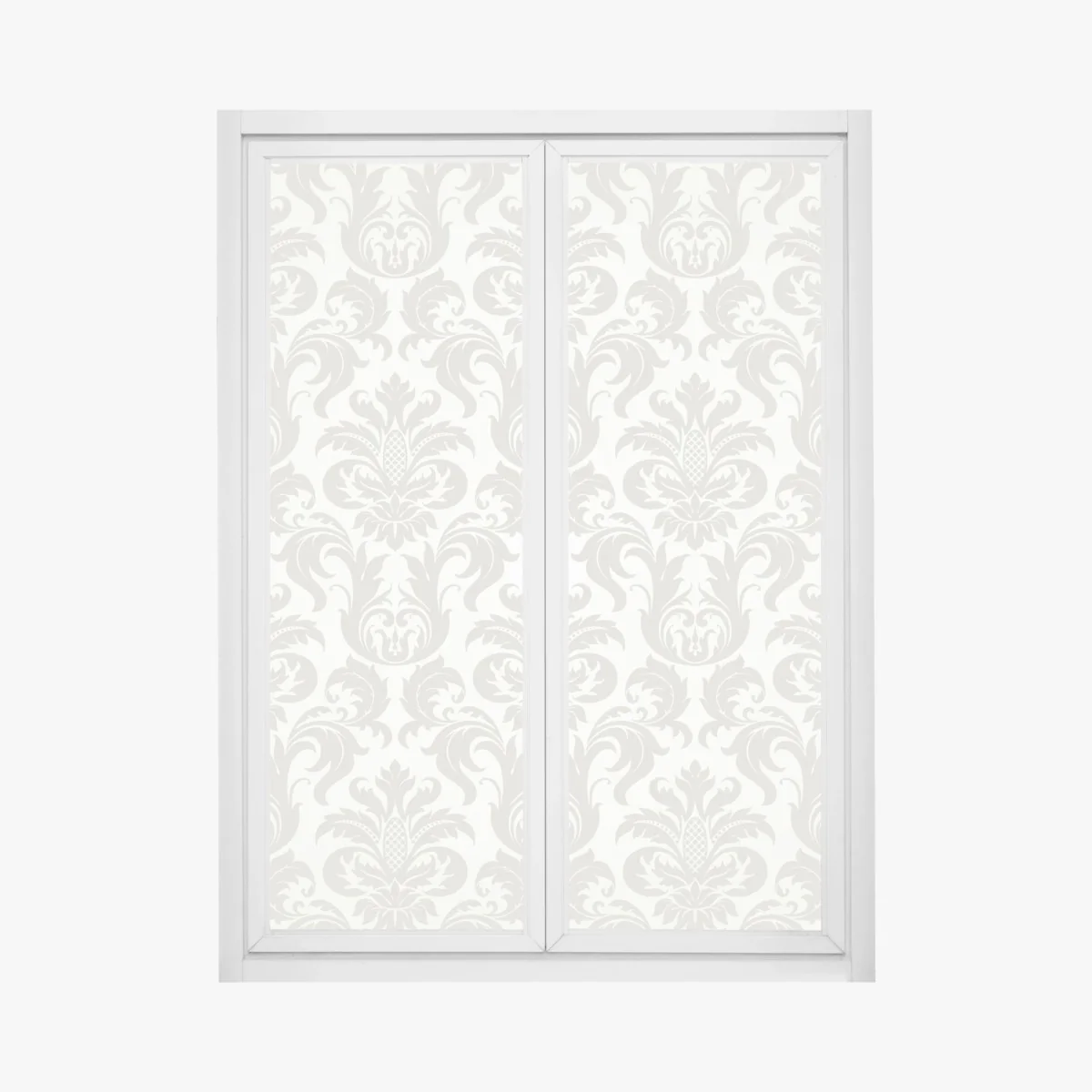 Fensteraufkleber elegantes beiges damastmuster – Wallnifity®