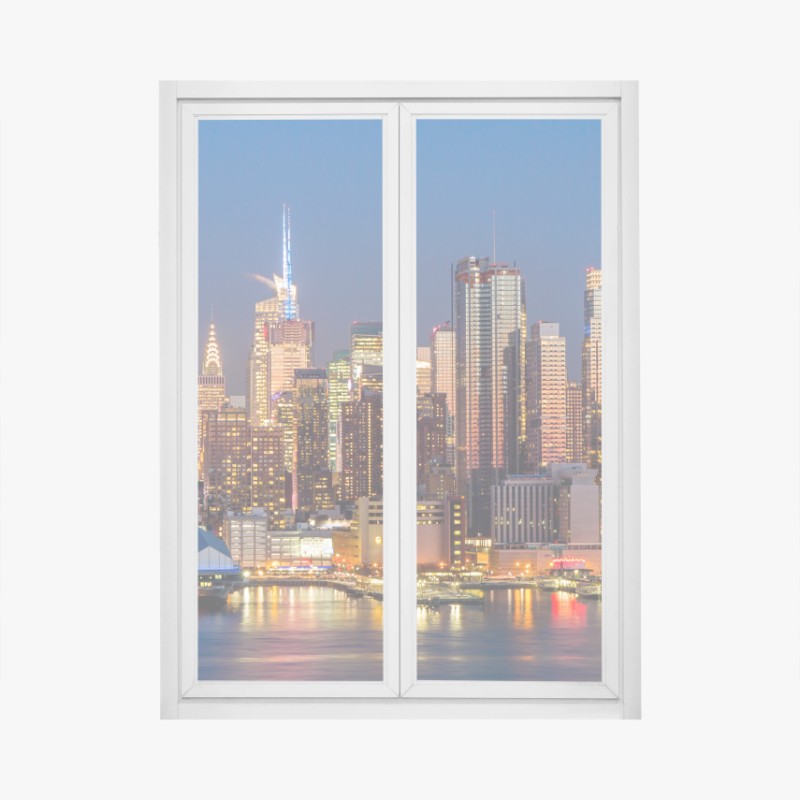 Fensteraufkleber goldenes blattmuster nahtloses design – Wallnifity®