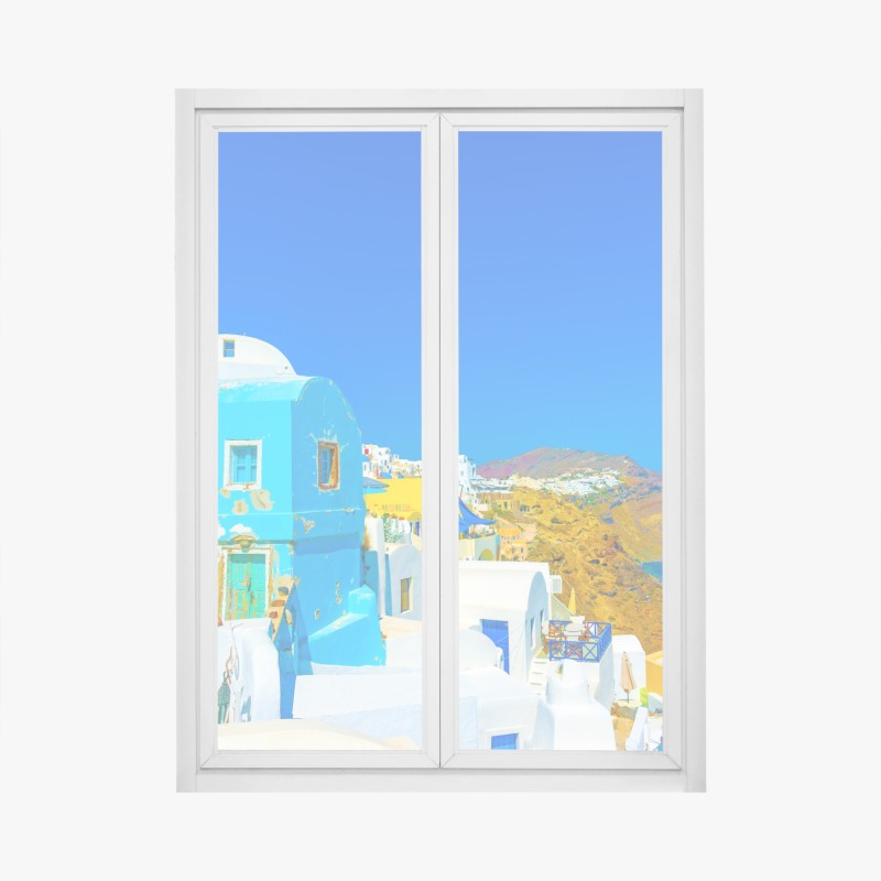 Fensteraufkleber tropischer palmenstrand – Wallnifity®