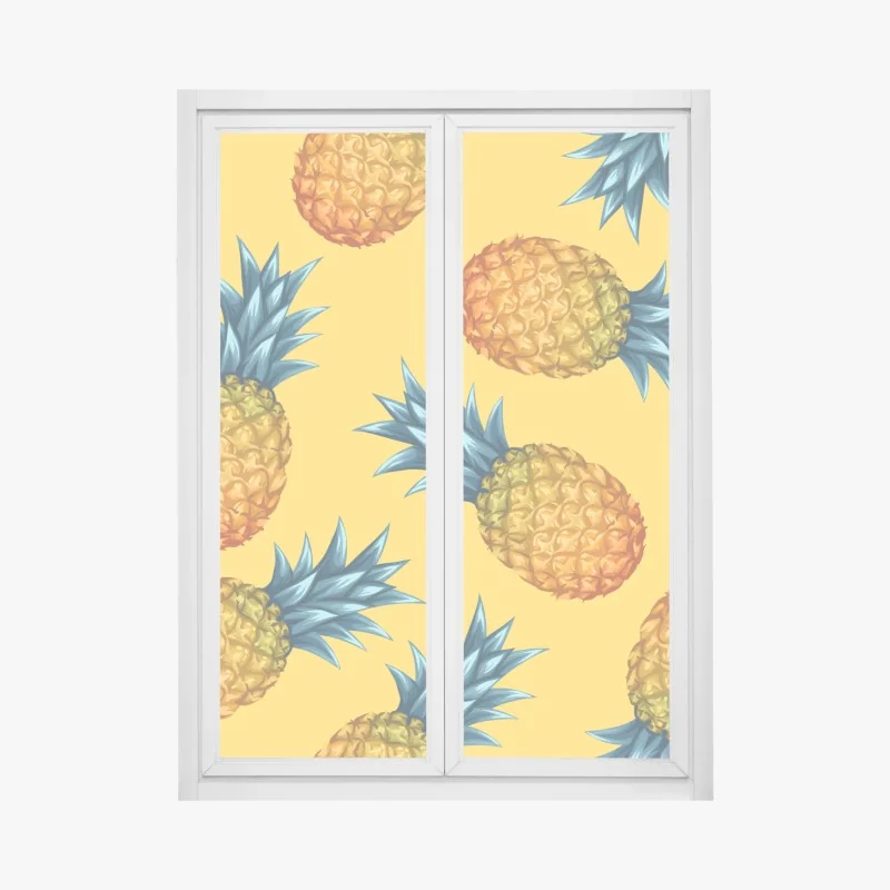 Fensteraufkleber abstrakte stahlbrücke in perspektive – Wallnifity®