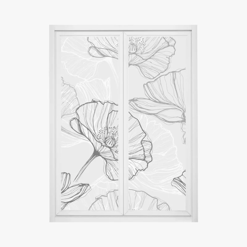 Fensteraufkleber leuchtende nahaufnahme sonnenblume – Wallnifity®