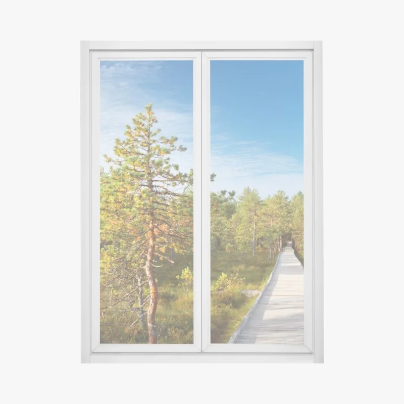 Fensteraufkleber subtile strukturierte abstraktion in warmen neutralen tönen – Wallnifity®