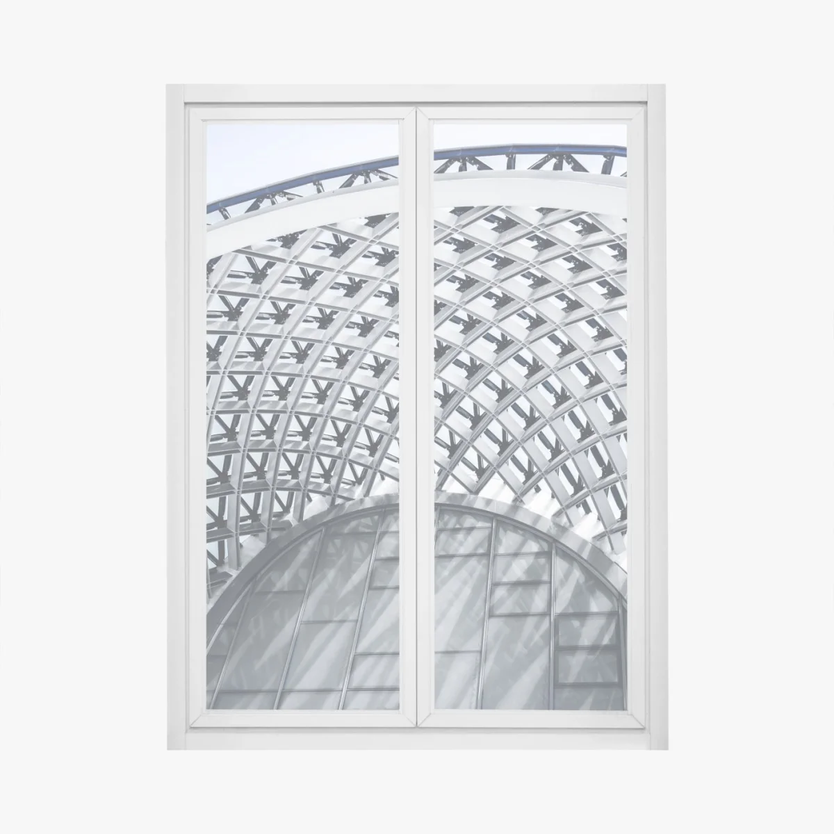 Fensteraufkleber geometrischer bogen moderner architektur – Wallnifity®
