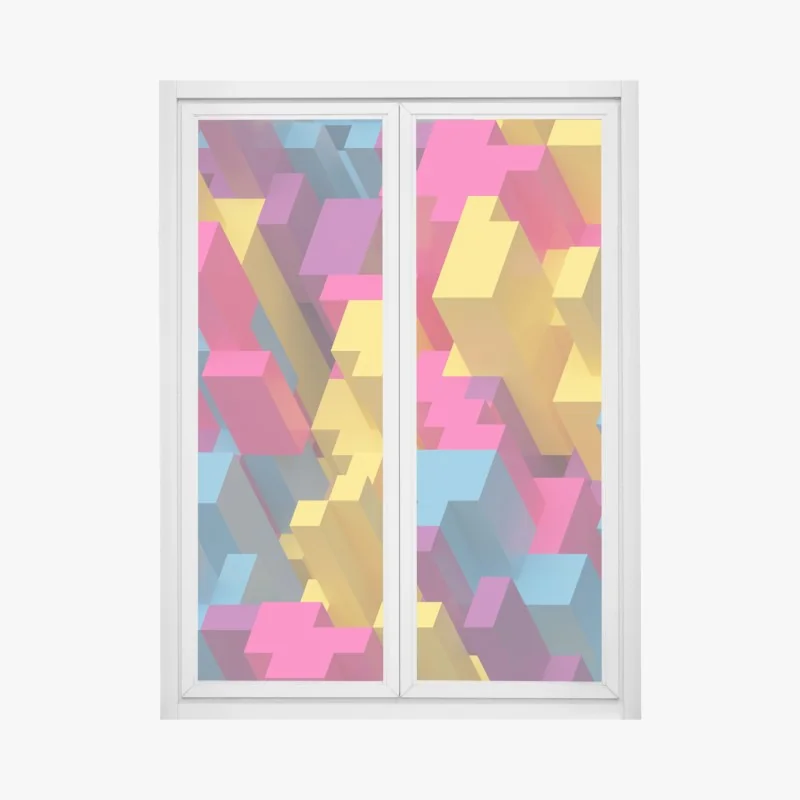 Fensteraufkleber türkisbucht in Lindos, Rhodos – Wallnifity®