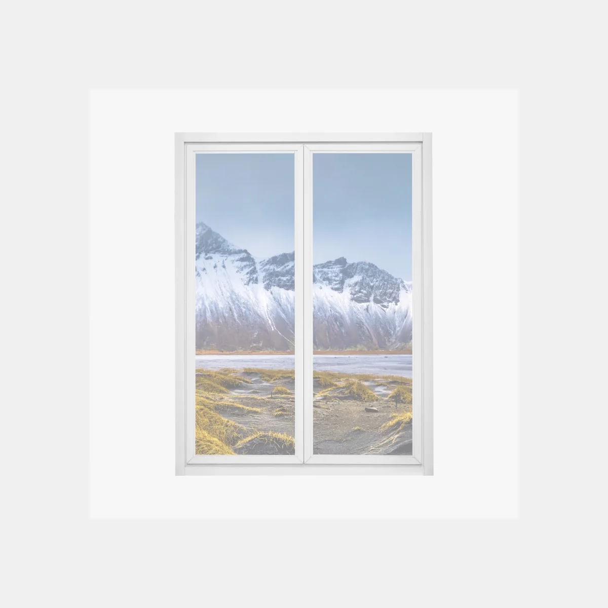 Fensteraufkleber panorama Vestrahorn bei Stokksnes – Wallnifity®