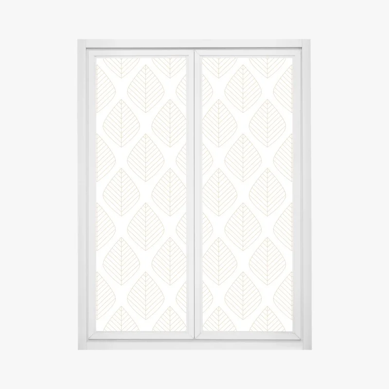 Fensteraufkleber orientalisches baummuster mit blättern – Wallnifity®