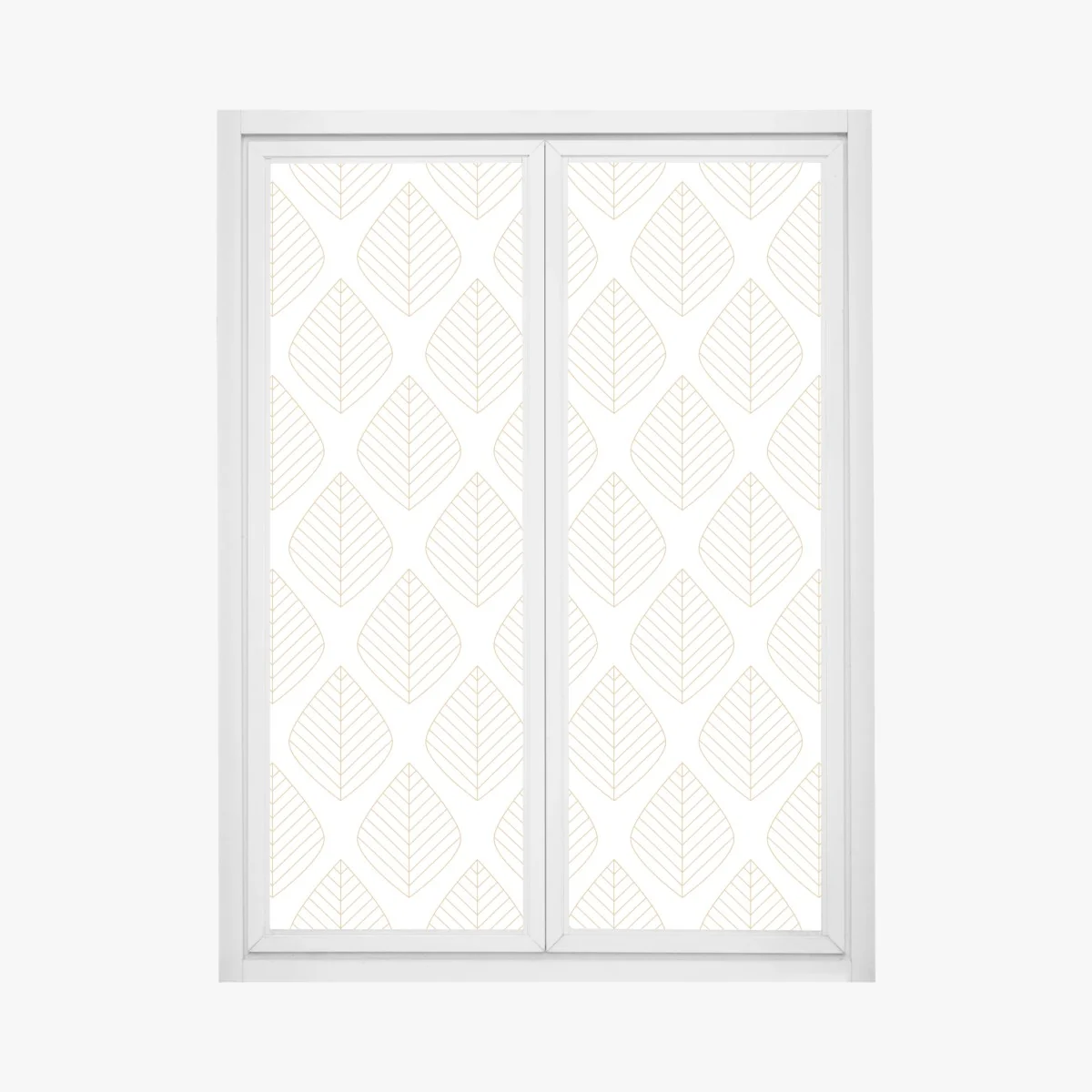 Fensteraufkleber elegantes goldenes geometrisches blattmuster – Wallnifity® Fensteraufkleber elegantes goldenes geometrisches blattmuster – Wallnifity®