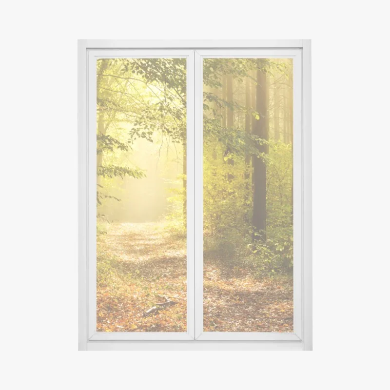 Fensteraufkleber lebendige stadtskyline bei dämmerung – Wallnifity®