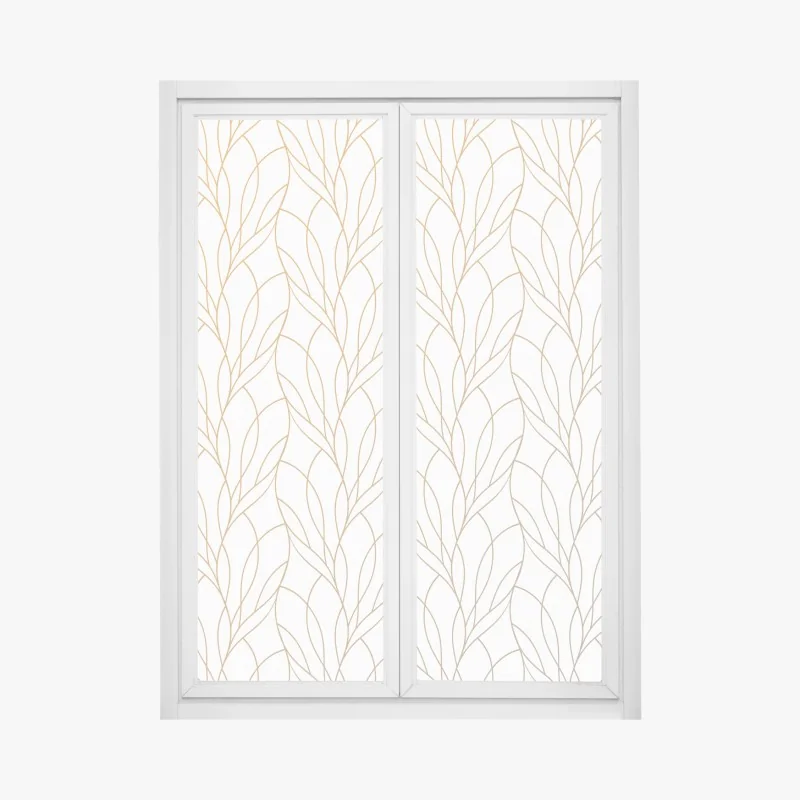 Fensteraufkleber lebendiger oranger abstrakter verlauf – Wallnifity®