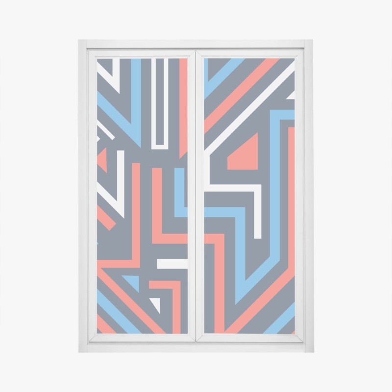 Fensteraufkleber lebhafte felsformationen in der schlucht – Wallnifity®