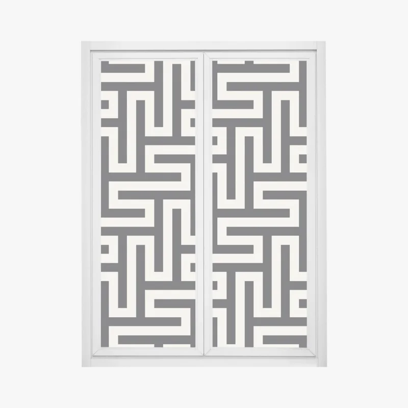 Fensteraufkleber marineblau-goldene marmorabstraktion – Wallnifity®