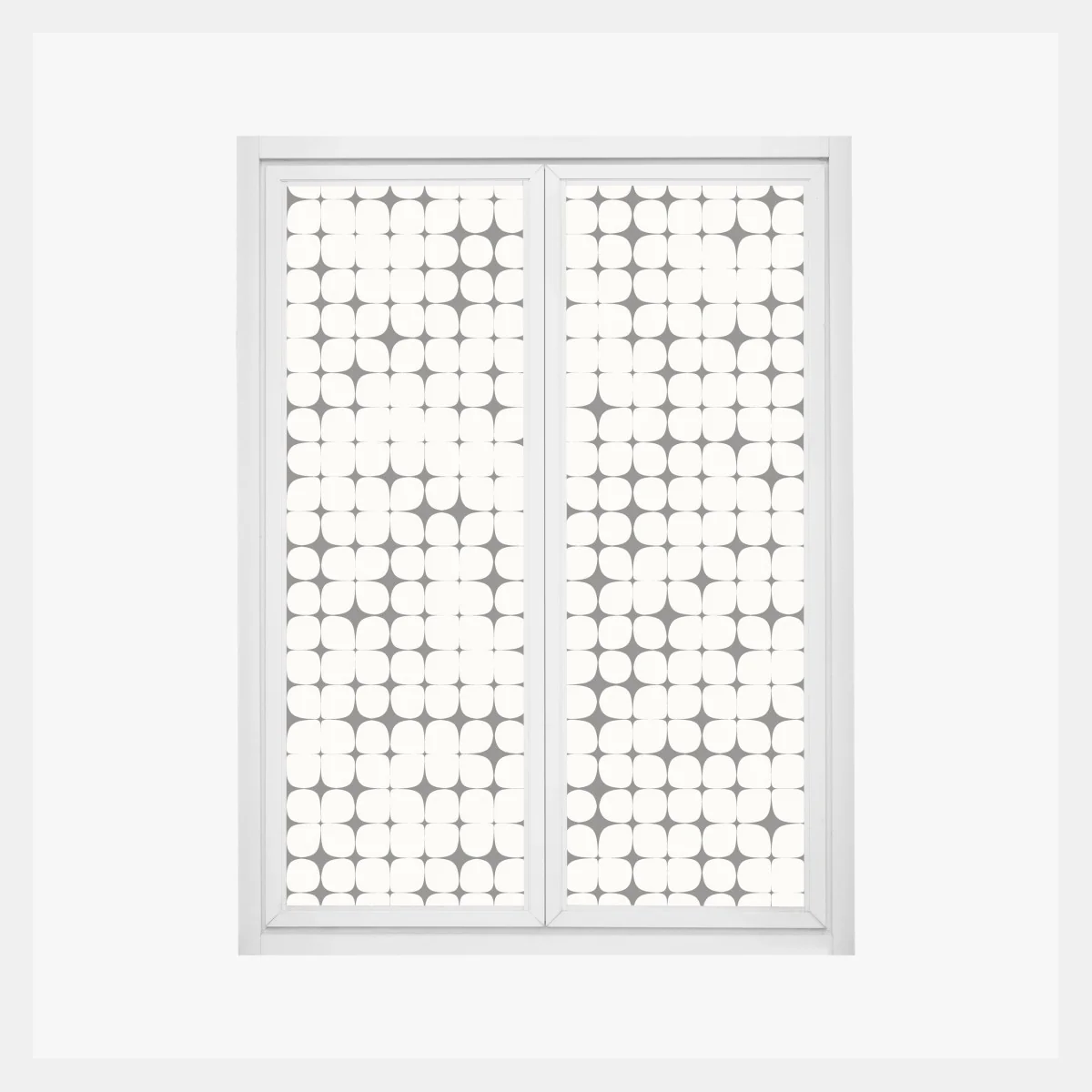 Fensteraufkleber monochromes geometrisches punktmuster – Wallnifity® Fensteraufkleber monochromes geometrisches punktmuster – Wallnifity®