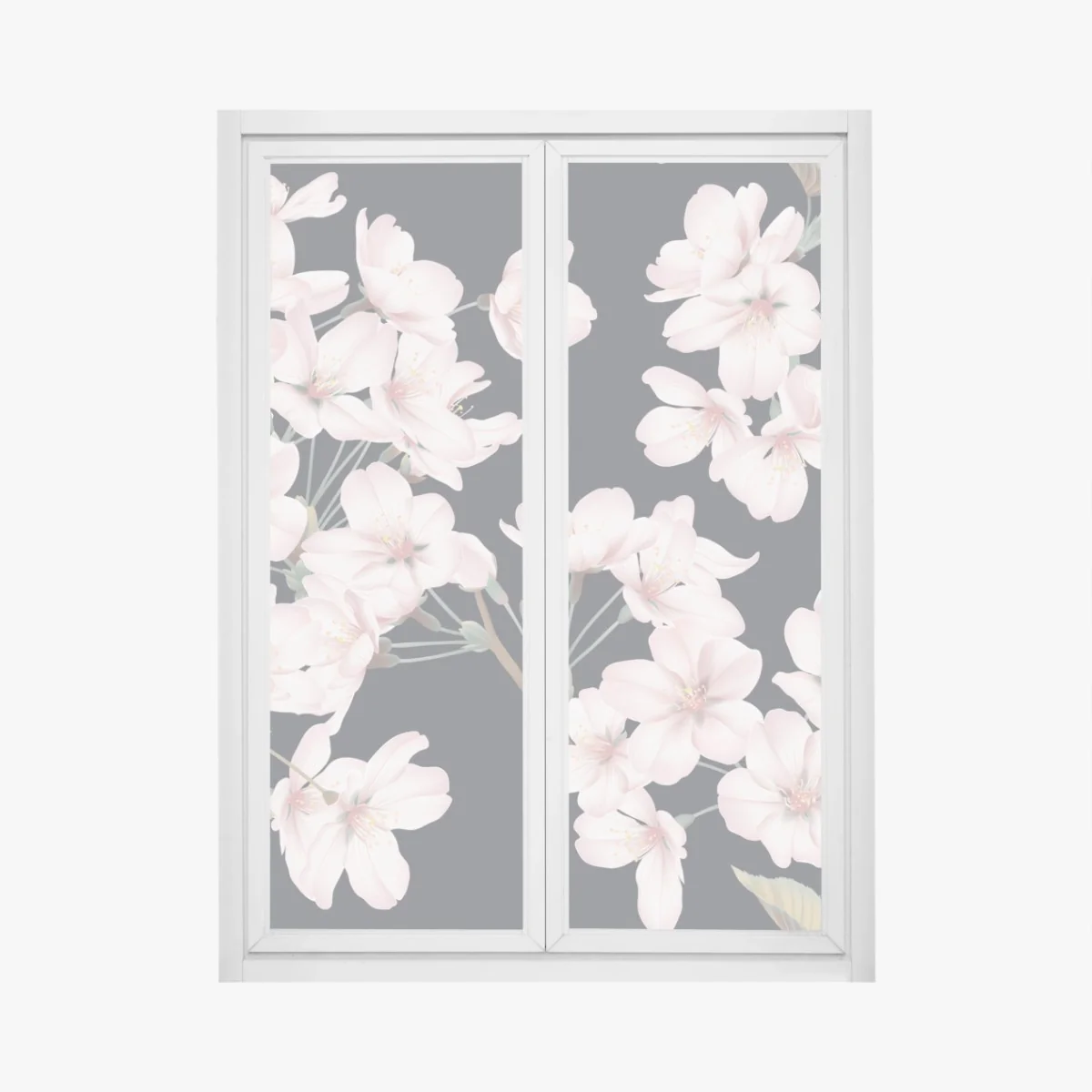 Fensteraufkleber zartes kirschblütenmuster – Wallnifity®