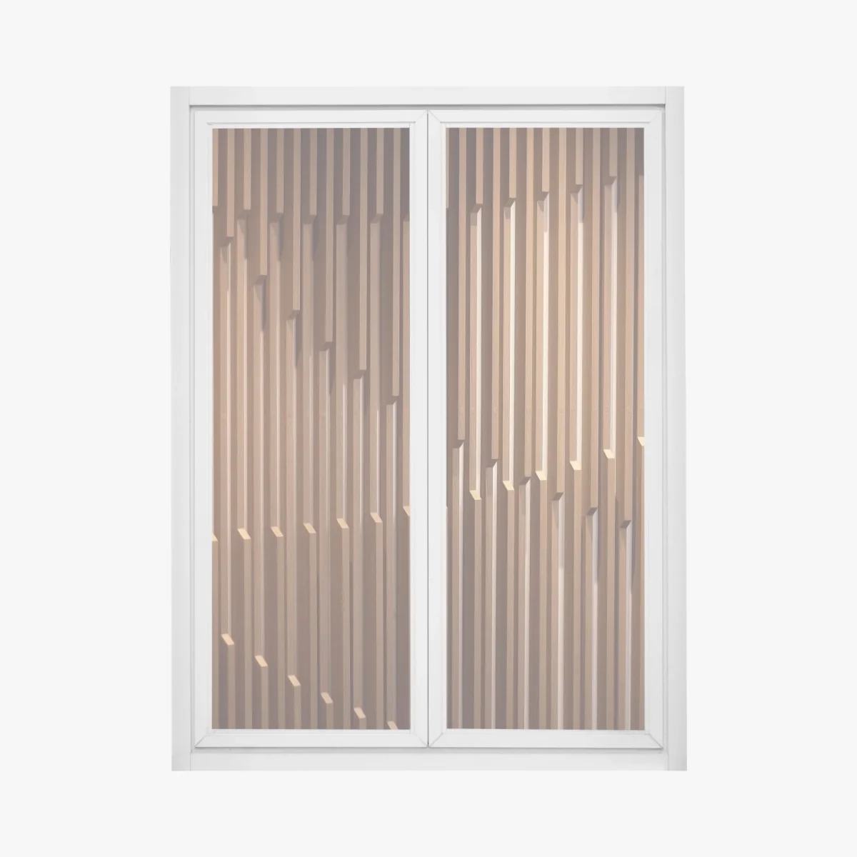 Fensteraufkleber warmes muster aus holzlamellen für die wand – Wallnifity® Fensteraufkleber warmes muster aus holzlamellen für die wand – Wallnifity®