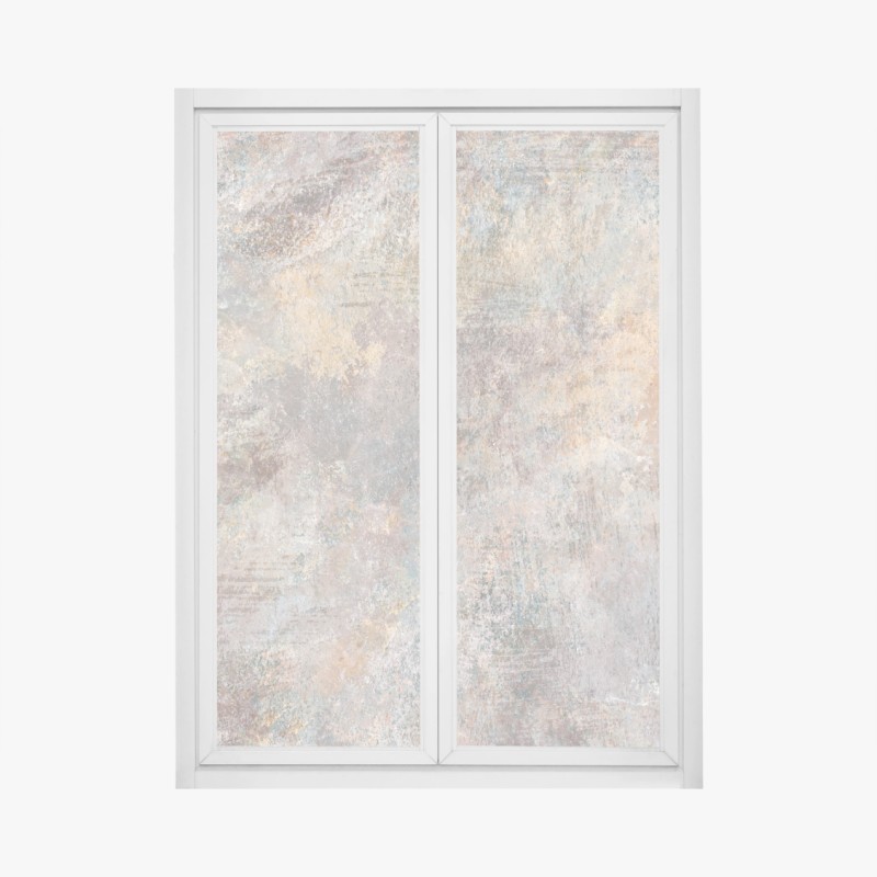 Fensteraufkleber subtile strukturierte abstraktion in warmen neutralen tönen