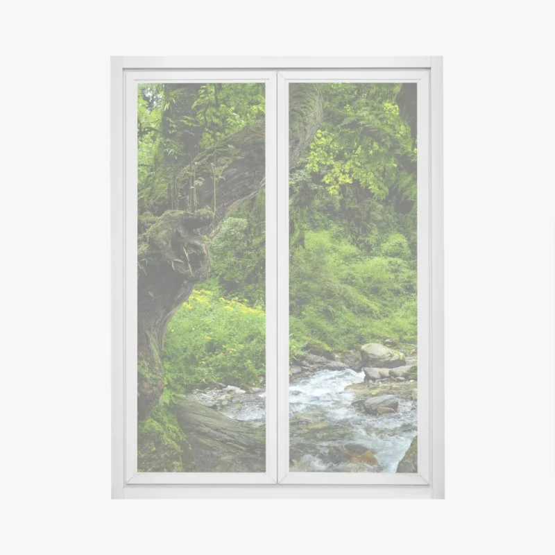 Fensteraufkleber lebhafte felsformationen in der schlucht – Wallnifity®