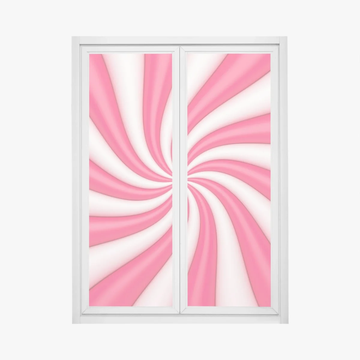 Fensteraufkleber rosa bonbonspirale – Wallnifity® Fensteraufkleber rosa bonbonspirale – Wallnifity®