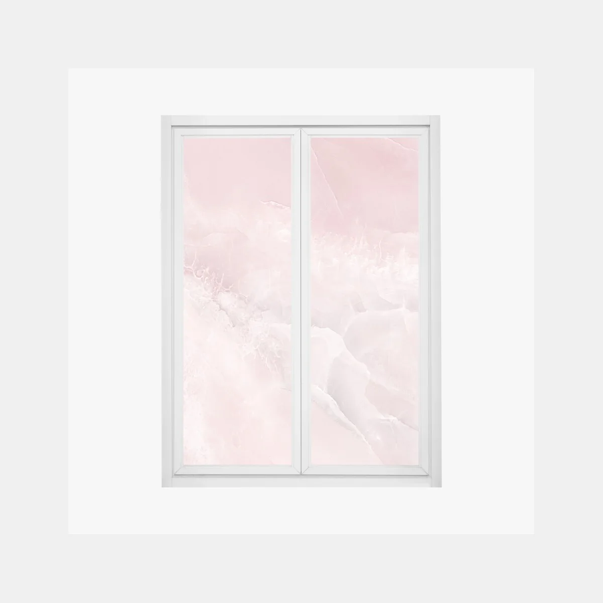 Fensteraufkleber zarte rosa marmortextur – Wallnifity®