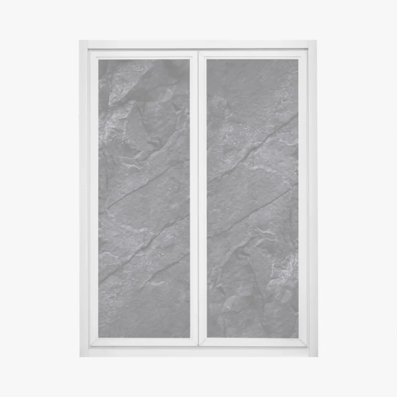 Fensteraufkleber zartes türkisfarbenes botanisches muster – Wallnifity®