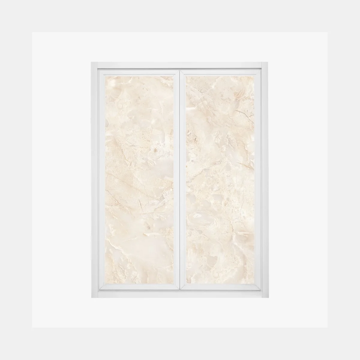 Fensteraufkleber beige marmortextur mit natürlichen aderungen – Wallnifity®