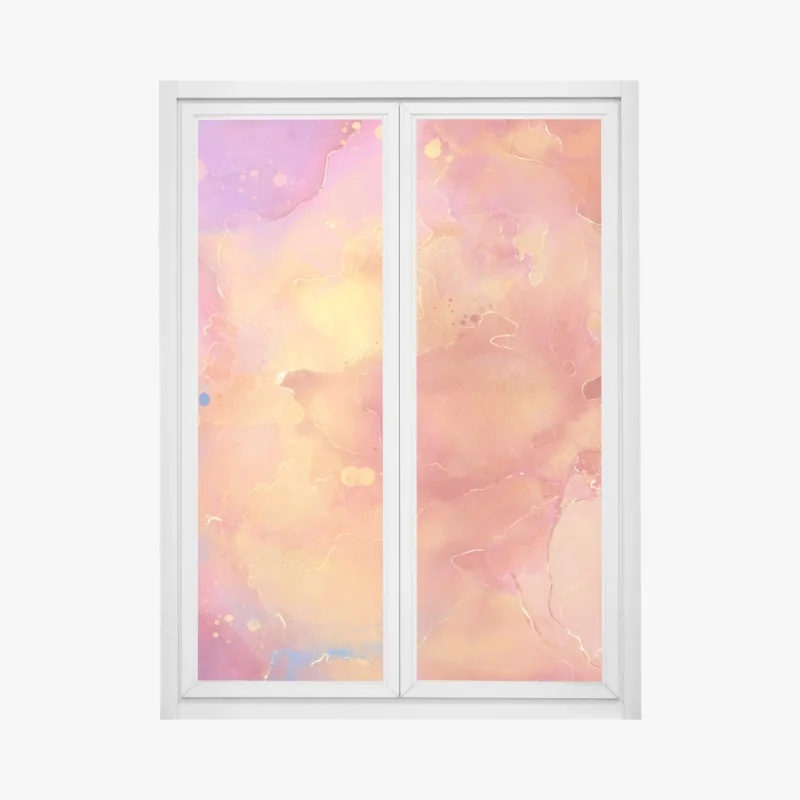 Fensteraufkleber grünes hopfenmuster – Wallnifity®