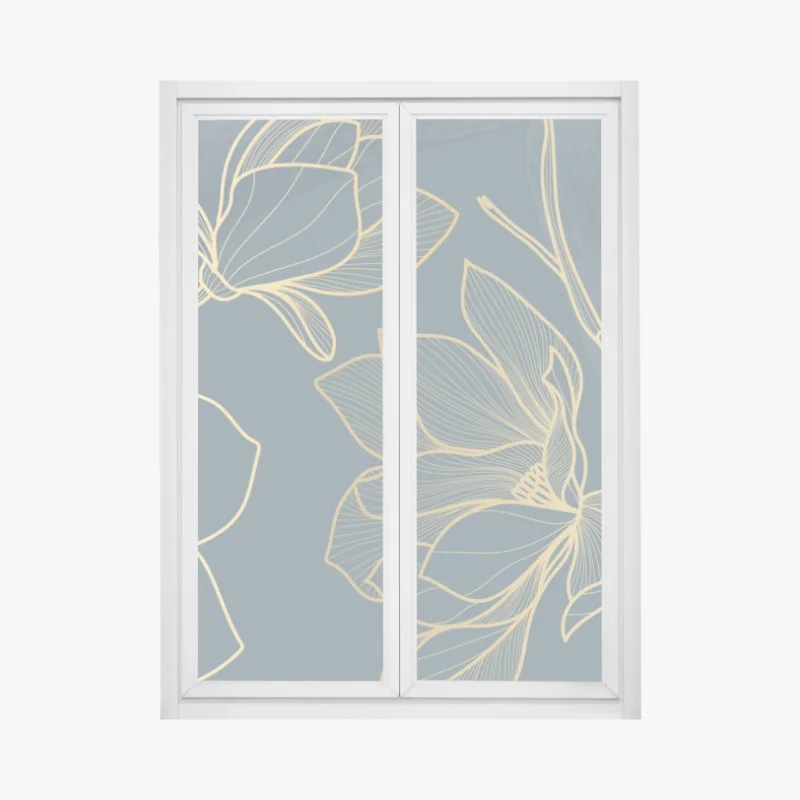 Fensteraufkleber rote rosen vor schwarzem hintergrund – Wallnifity®