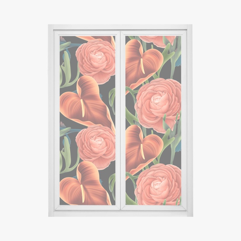 Fensteraufkleber San Diego skyline bei sonnenuntergang – Wallnifity®