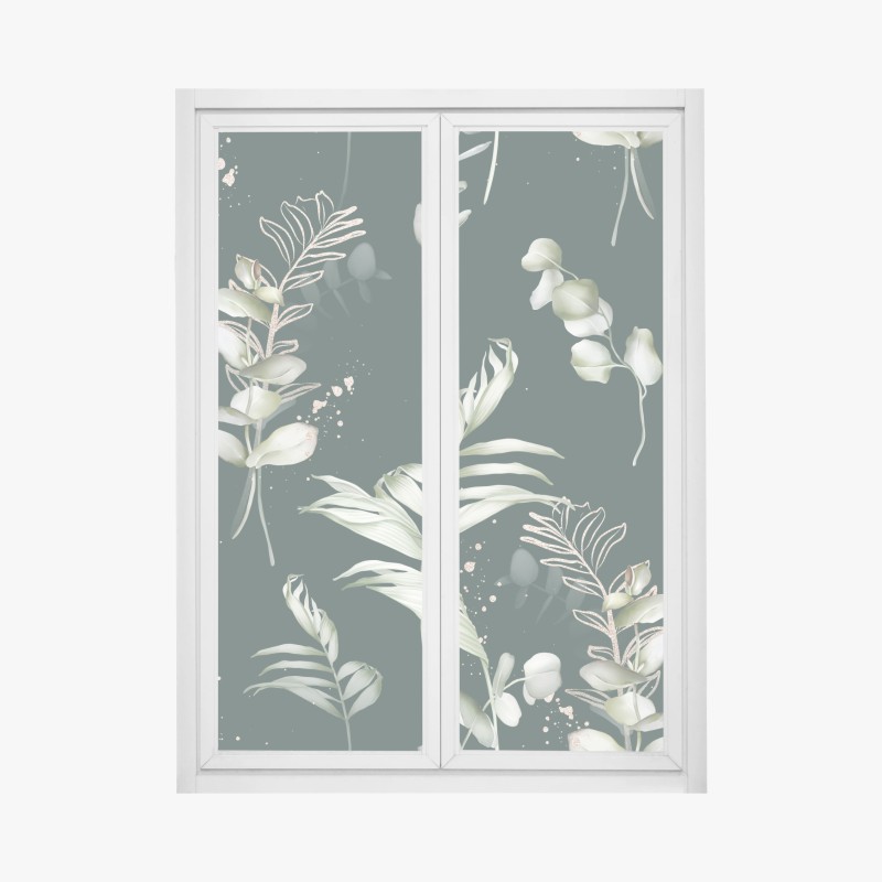 Fensteraufkleber farbenfrohes graffiti-wandbild – Wallnifity®