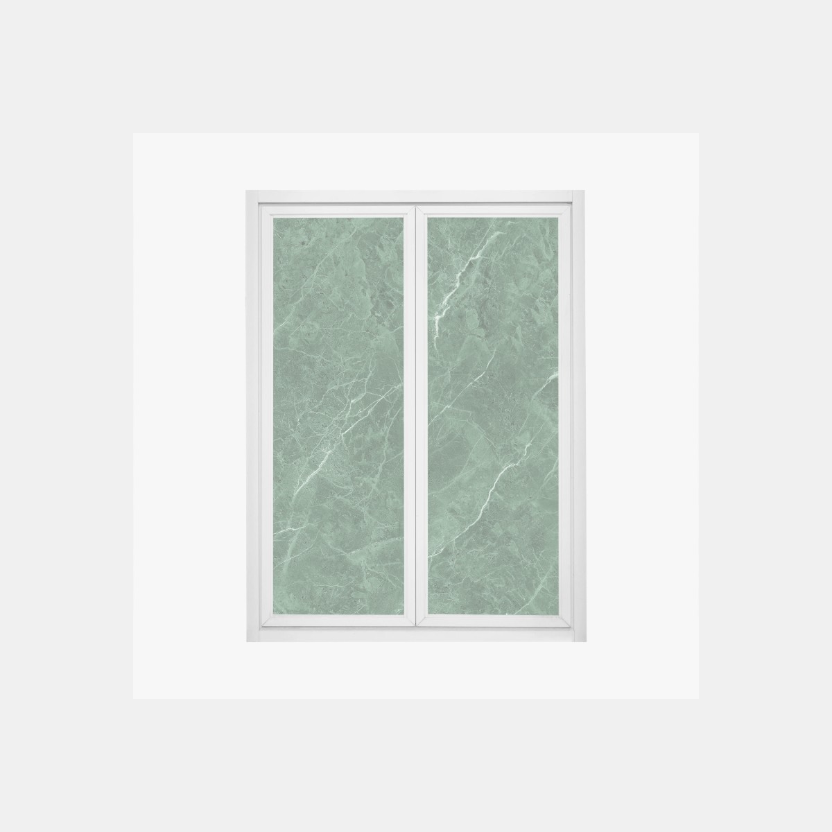 Fensteraufkleber grüne marmortextur – Wallnifity®