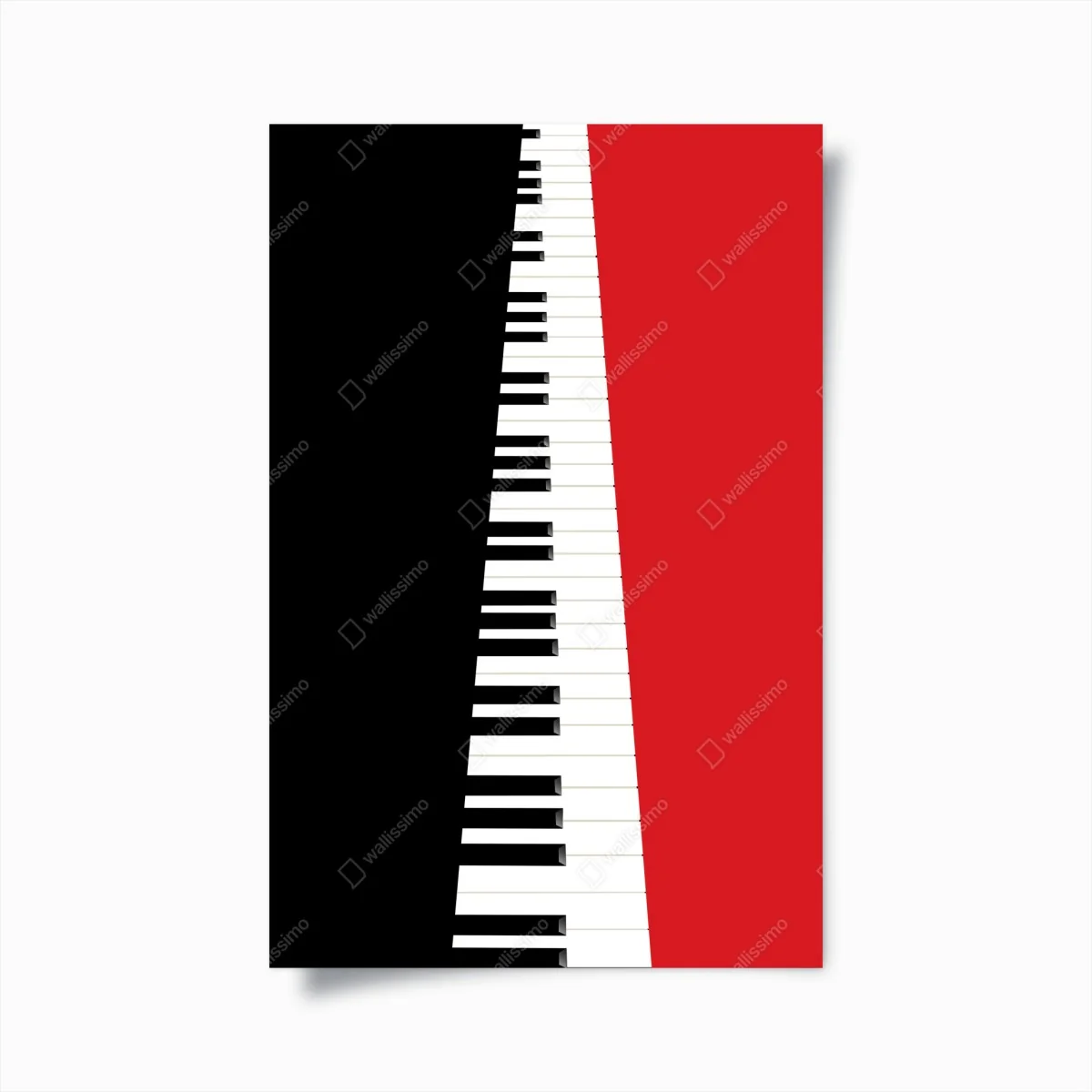 Poster schwarz-rotes klavier-tastatur motiv – Wallnifity® Poster schwarz-rotes klavier-tastatur motiv – Wallnifity®