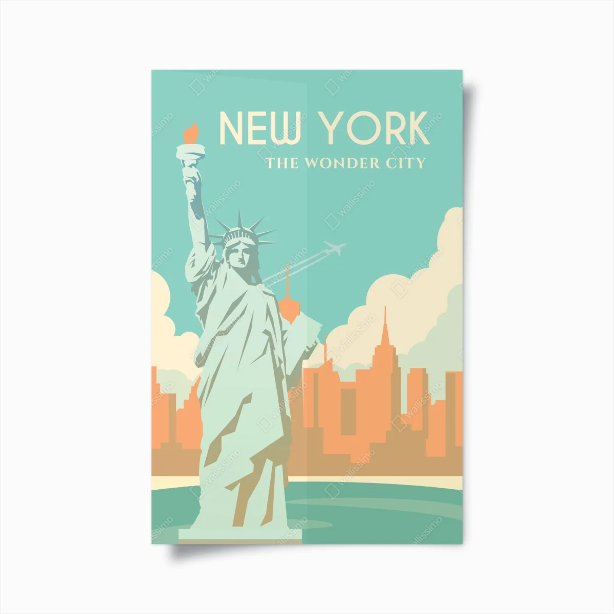 Poster New York die wunderbare stadt – Wallnifity®