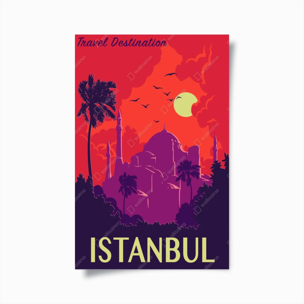 Poster sonnenuntergang über Istanbul – Wallnifity®