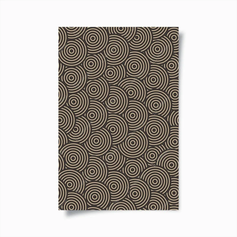 Poster retro konzentrische kreise muster