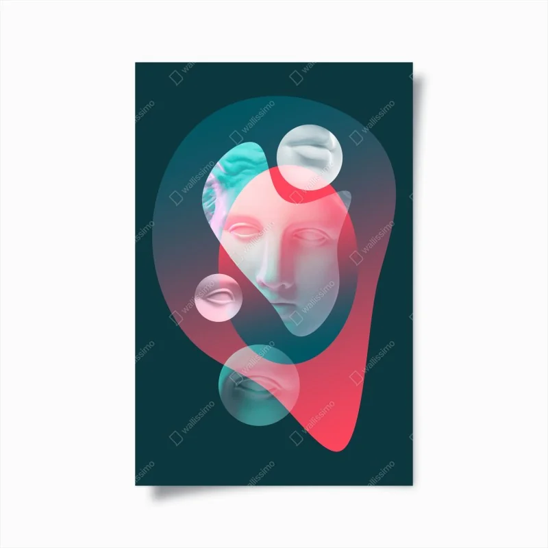 Poster goldener sonnenuntergang über sanddünen – Wallnifity®