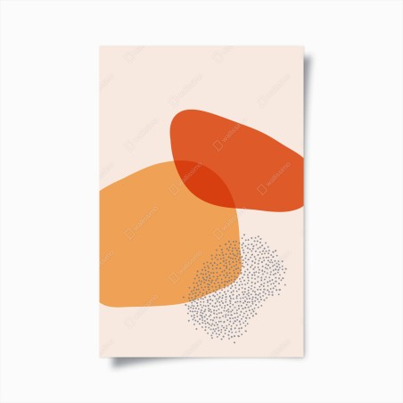 Poster warme abstrakte formen – Wallnifity®